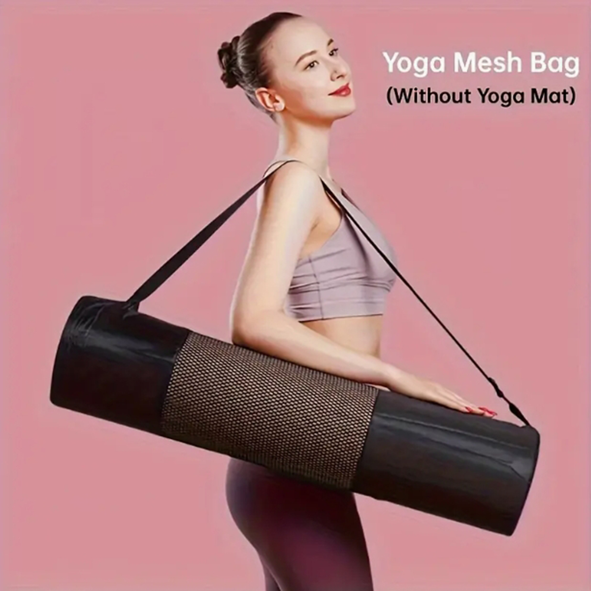 Gym Floor Mats - 1 Breathable Yoga Mat Storage Mesh