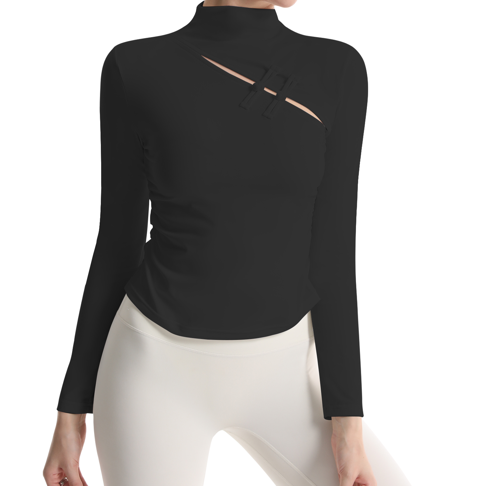 Women's Buckle Stand Up Collar - огляд і ціна Yoga Daily Fitness