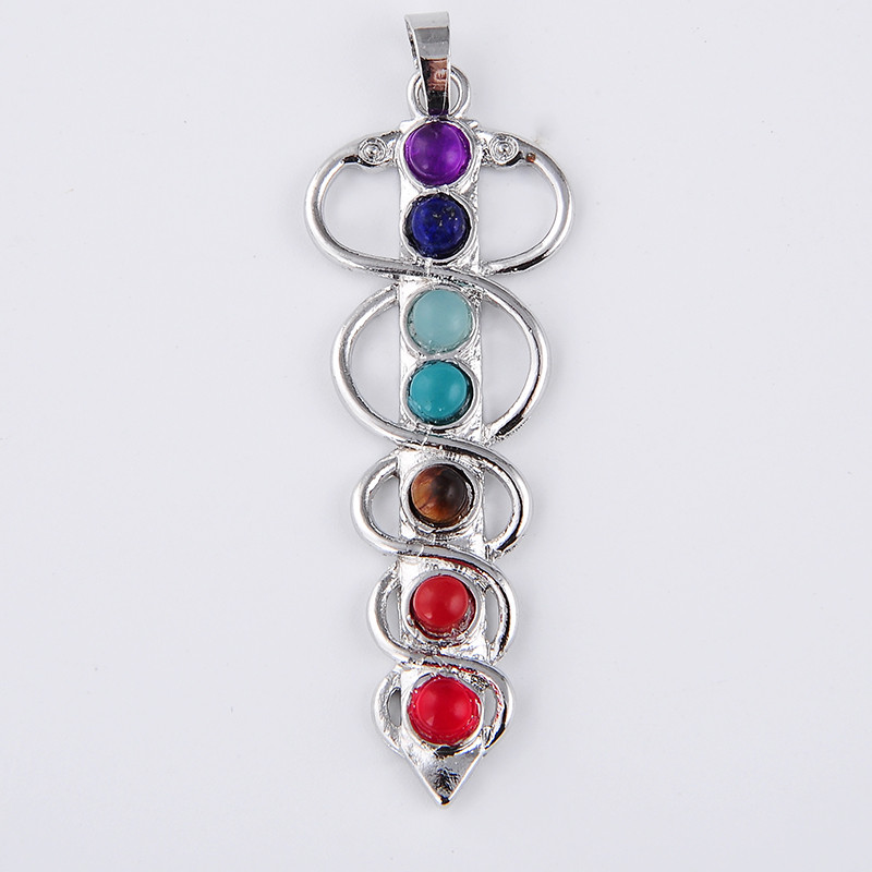 7 Chakra Stone Necklace Pendan - огляд і ціна Yoga Health & Fitness Centre
