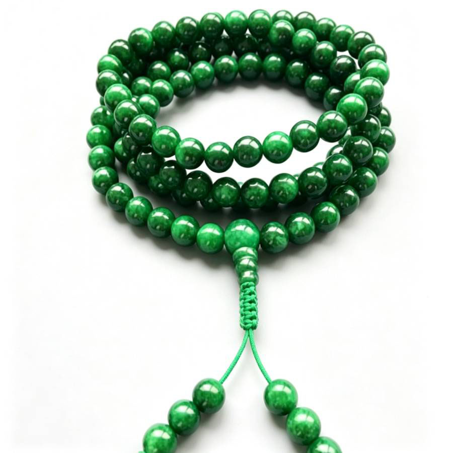 6mm 108 Natural Green jade bea - огляд і ціна Yoga Health & Fitness Centre