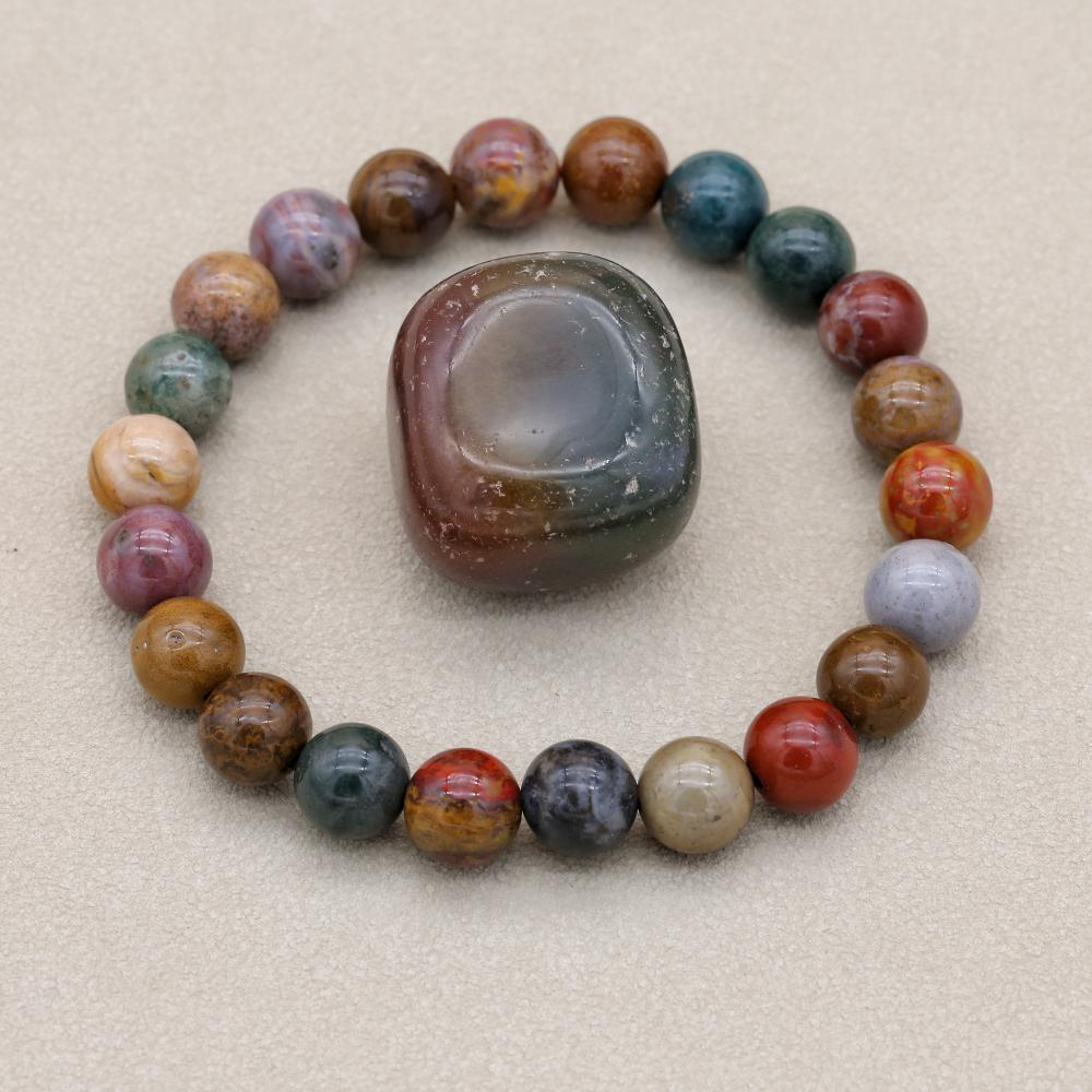8mm Natural Stone Ocean Jasper - огляд і ціна Yoga Health & Fitness Centre