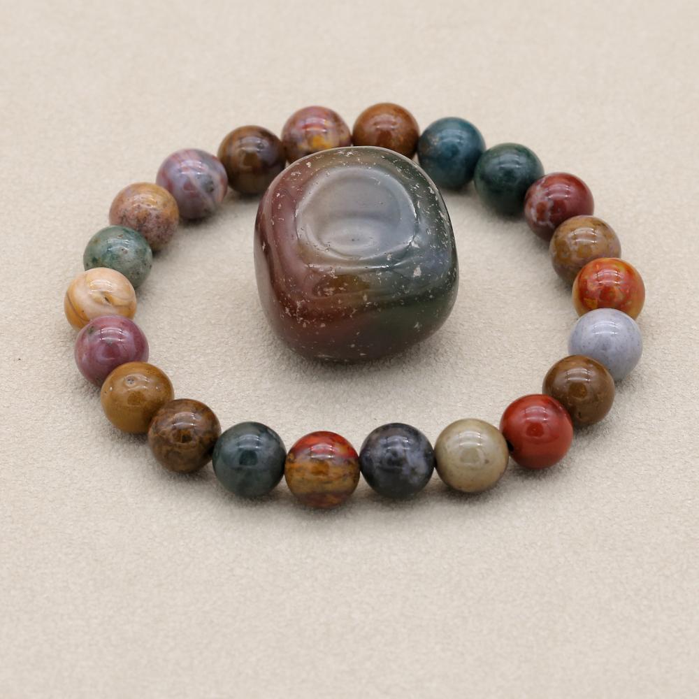 8mm Natural Stone Ocean Jasper - огляд і ціна Yoga Health & Fitness Centre