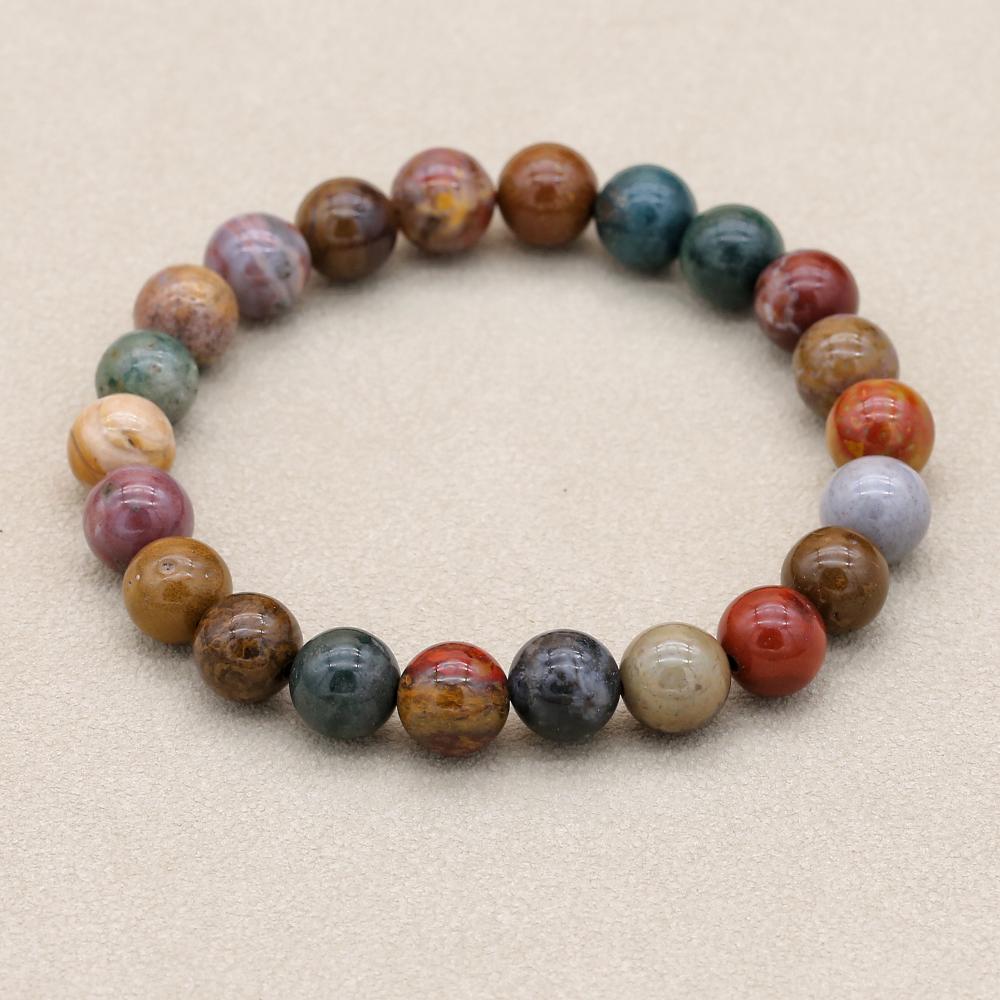 8mm Natural Stone Ocean Jasper - огляд і ціна Yoga Health & Fitness Centre